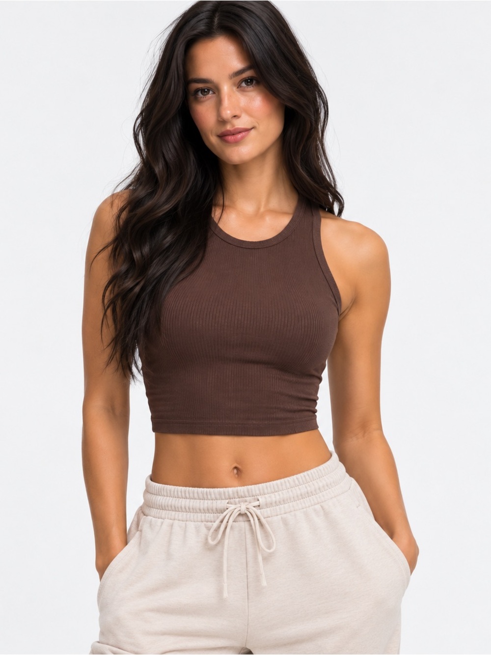 Vuori Java Ribbed Racerback Tank NWT - Picture 2 of 3